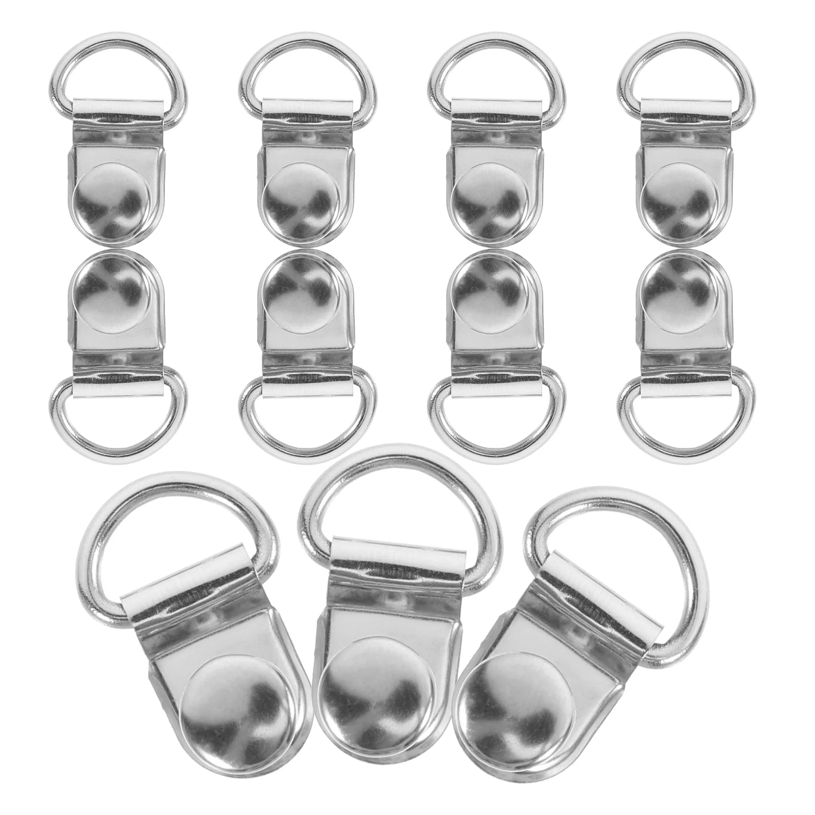 

DIY Carabiner Shoe Buckles 30 Sets Reusable Handbag Button Durable Stainless Steel Iron Accessories Detachable Shoelace Bag