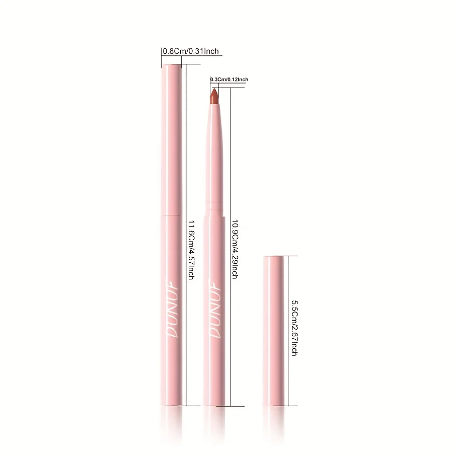 12PCS Matte Lipliner Waterproof, Durable, Easy To Color, Not Easy To Take Off Makeup, Lip Makeup Suitable For Girls' Holiday Gif