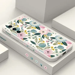 Heart Flower Phone Case For Huawei P40 P50 P30 P20 Pro Lite Nova 10 10SE 9 9SE Mate 50 50E 40 30 20 Pro Lite Cover