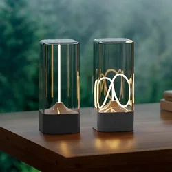Minimalist Fast Charging Touch Desk night Lamp with Magnetic Beads Flexible Filament Long Lasting Battery Home decor LED lights