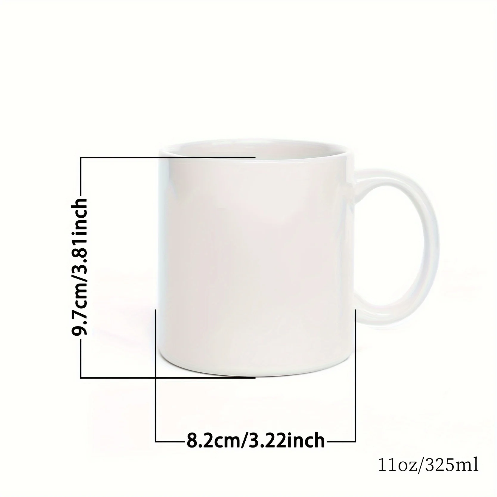 قطعة واحدة من كوب السيراميك ذو الوجه المضحك الكبير سعة 11 أونصة - محمول، فم واسع، سهل الإمساك، مثالي للمشروبات الساخنة والباردة - هدية رائعة للمشروبات