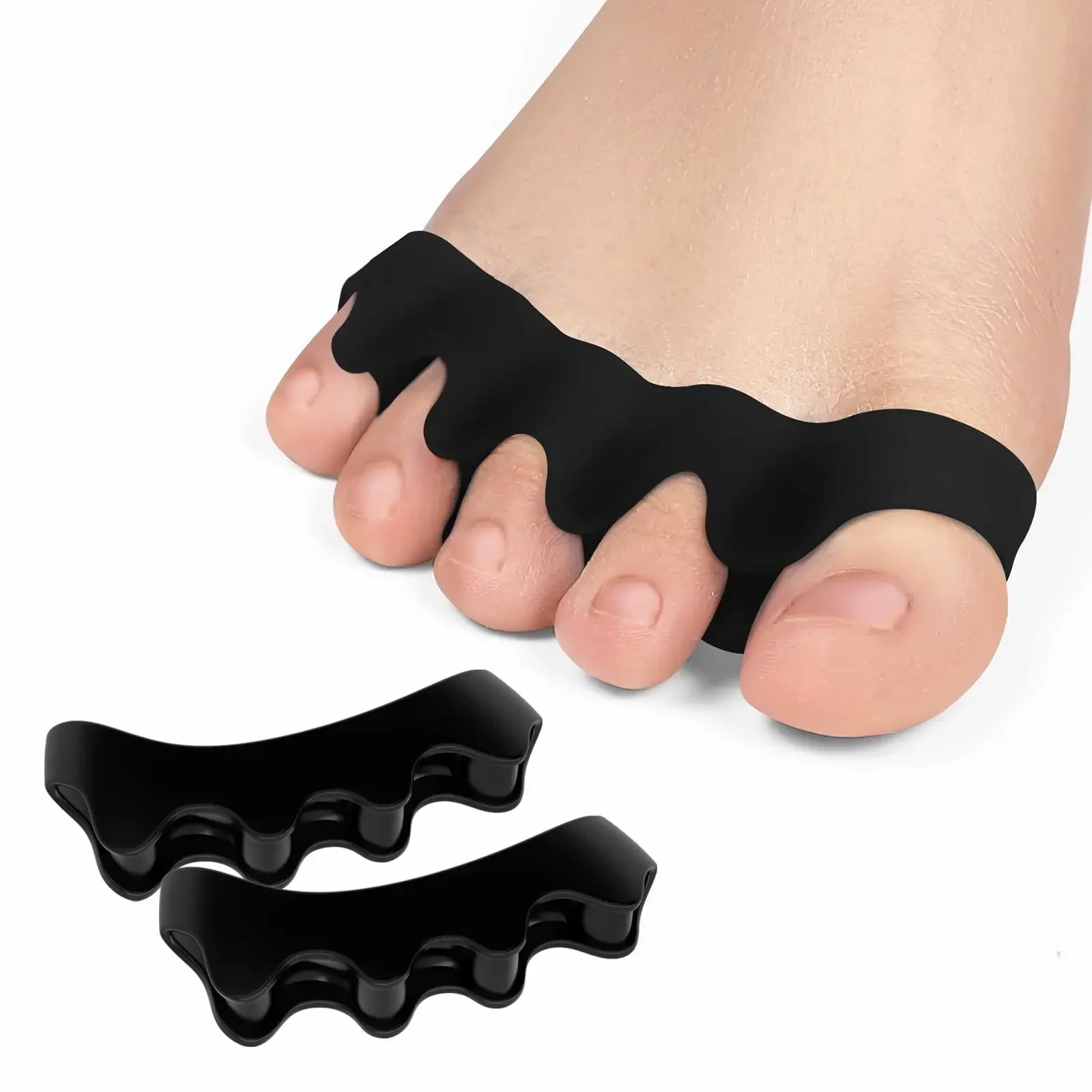 Toe Separators Doctor Recommended Correct Foot and Bunion Pain,Plantar Fasciitis Toe Straightener to Improve Functional Mobility