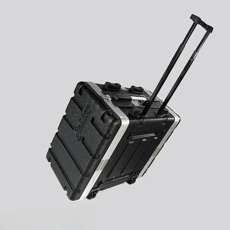 Polia de plástico abs para armário, 6uw, 19 polegadas, caixa de ar, palco, performance móvel, equipamento profissional, rack, caixa em u