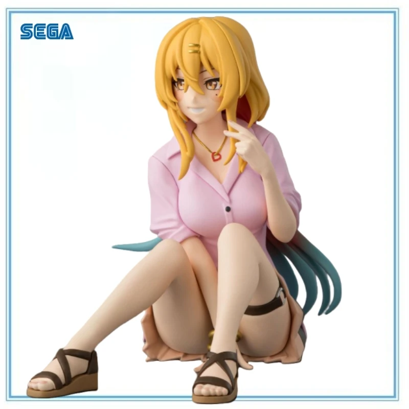 

BANDAI Authentic Charming Anime Figure: Golden-Haired Character in Pink Dress and Strappy Sandals - A Captivating Collectible
