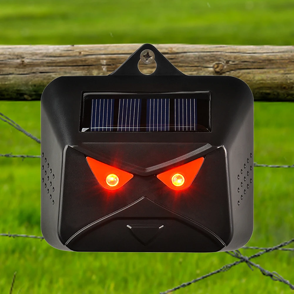 1000 mAh Haustier-Hunde-Repeller, IP44, wasserdicht, Tierabschreckung, Rotlicht-Antrieb, Dual-Modus-Netzteil für Garten, Hof, Bauernhof im Freien
