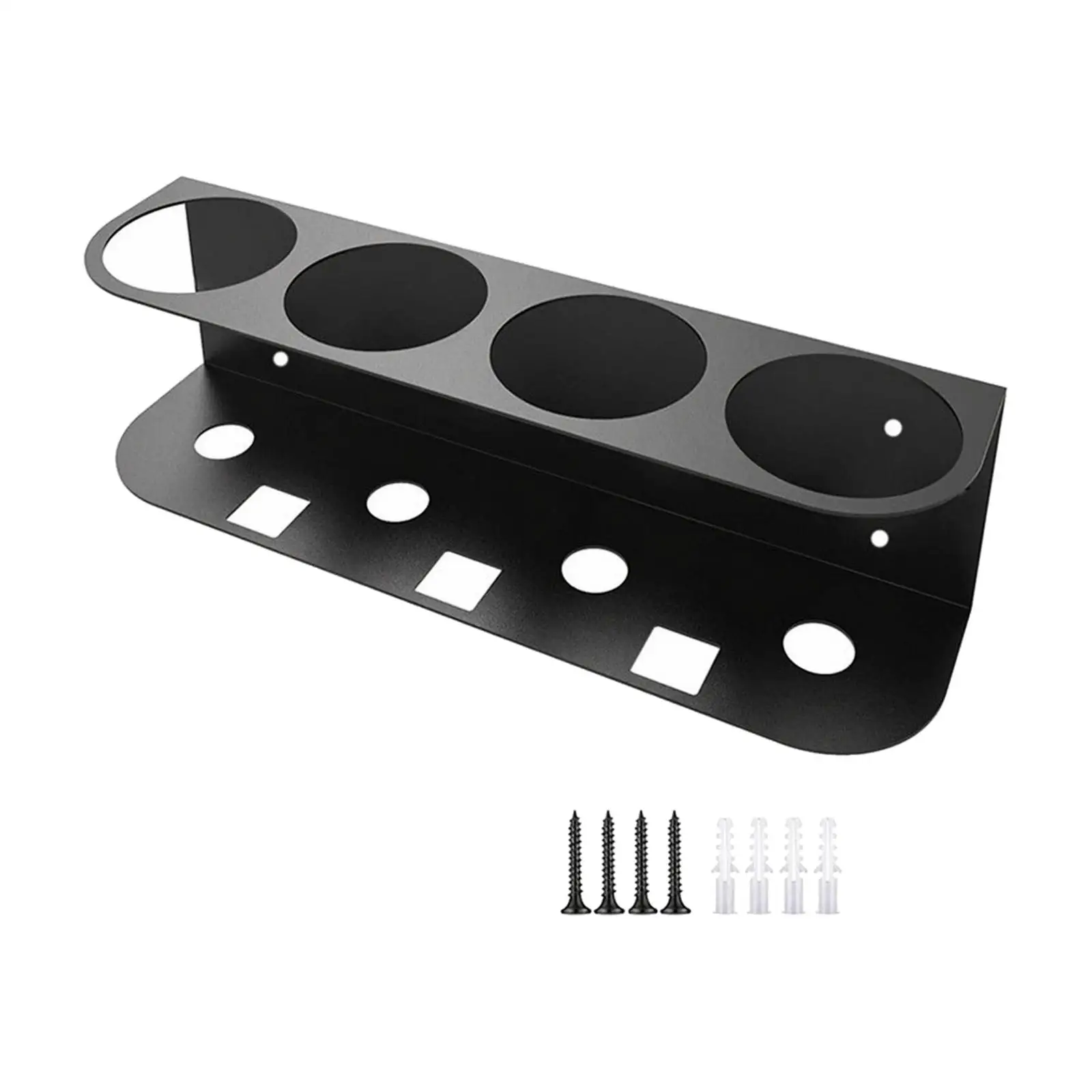 Wall Mounted Metal Can Organizer Rack for Spray Bottles Garage Workshop Storage Holder with Open Frame Design