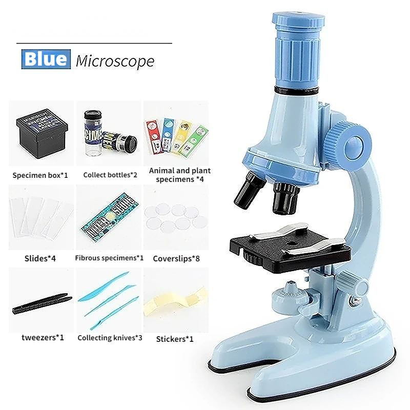 New Explore the Wonders of Science with this High-Definition Microscope Set - Perfect for Primary School Students!