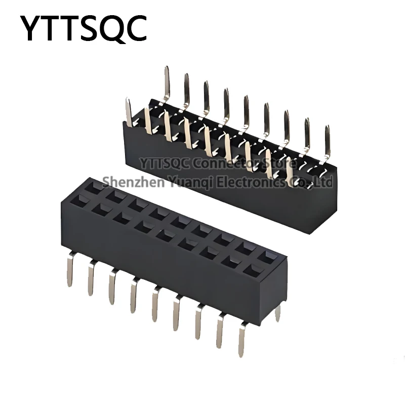 10Pcs 2.54mm PH5mm Outward Plug Double Row Female 2X2P/3/4/5/6/8/10/16/20/25/30/40Pin Double Row Female PCB Connector Socket