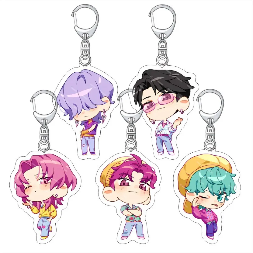 K-POP: سلسلة مفاتيح أكريليك Monster Hunt KPop Demon Hunters قلادة أكريليك