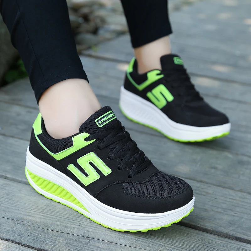 Spring And Autumn Women's Shoes Leather Breathable Fashionable Women's Rocking Shoes Casual Sports Shoes Trendy Women's Shoes