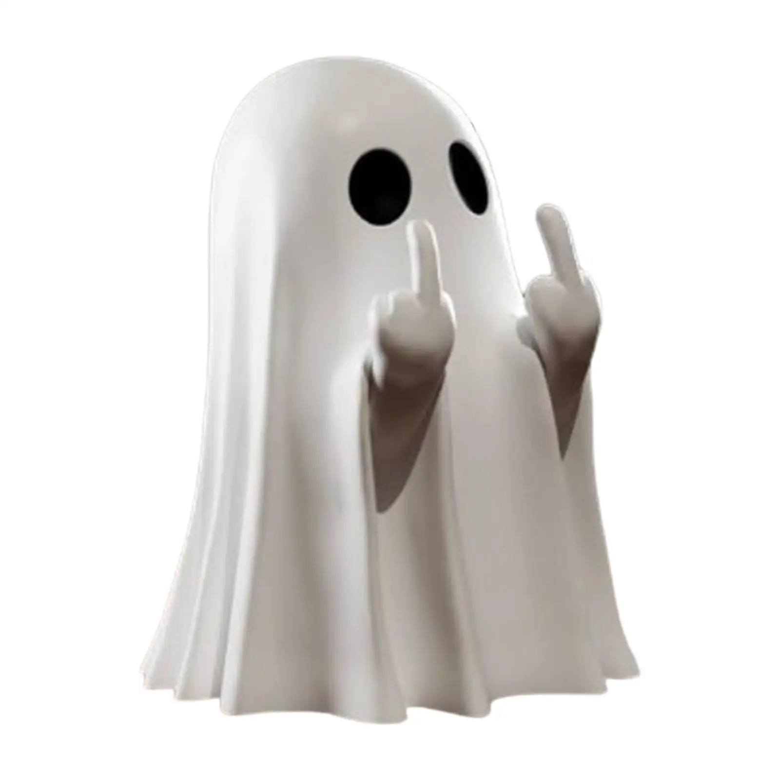Cute Ghost Figurine Halloween Decor Collection Tabletop Ornament Small Sculpture for Entrance Living Room Desk Cabinet Shelf