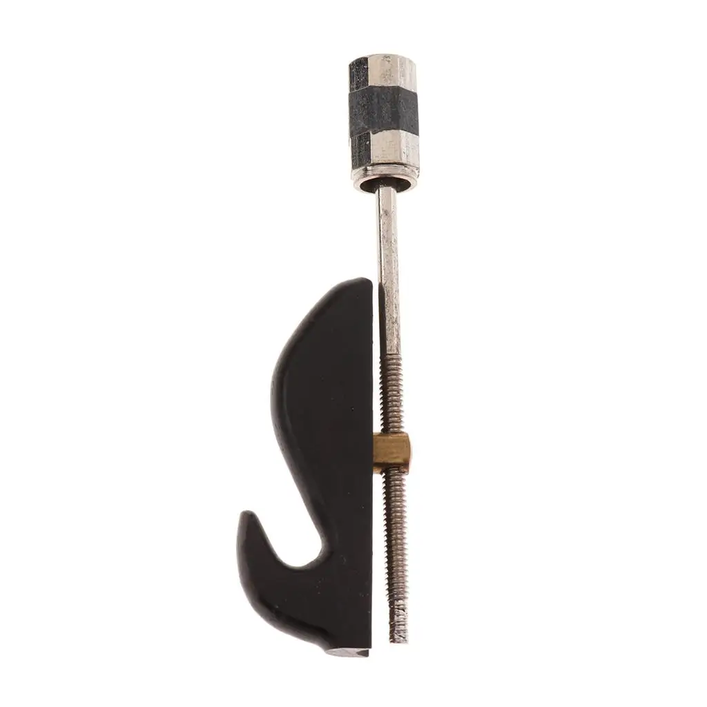 Black Sandalwood Erhu Bow Hook Screw Head Adjustable Tool for Erhu Players Black Sandalwood Erhu Bow Hook