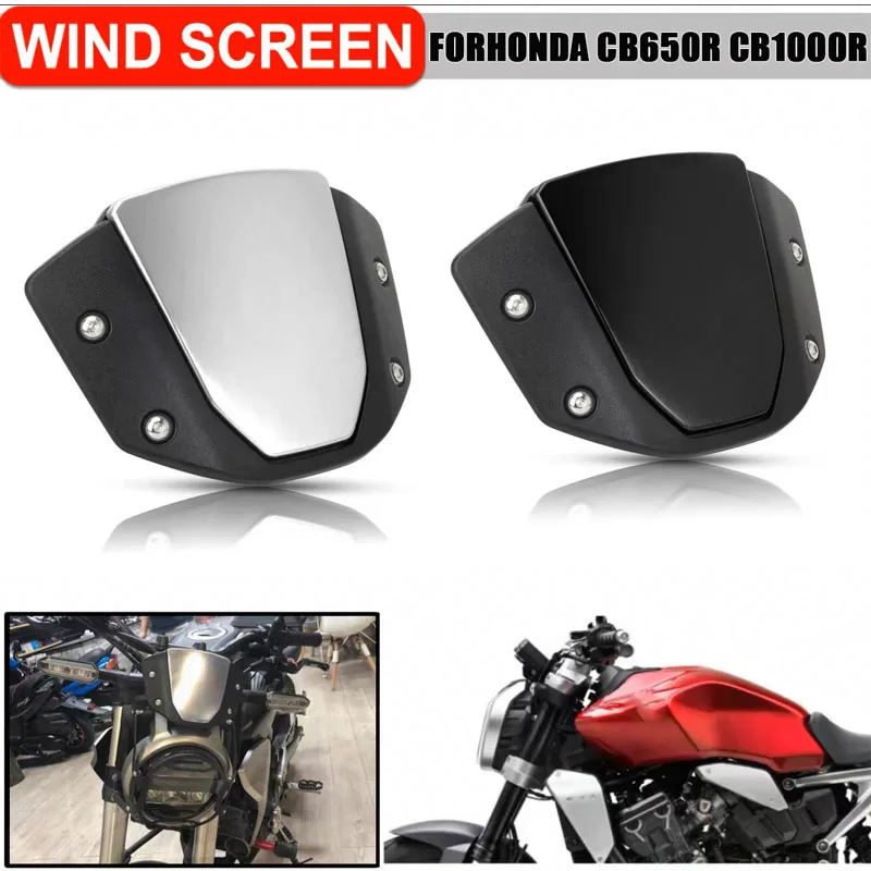 

For Honda cb650r CB 650R CB650 R Motorcycle Accessori Windshield Windscreen Visor Wind Screen Deflector Kit Aluminum accesorios