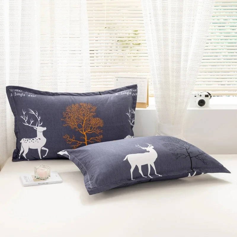 One Pair of Washable Pillowcases, Single Pillowcase Set, 48cm X 74cm, 2 Household Pillowcase Covers