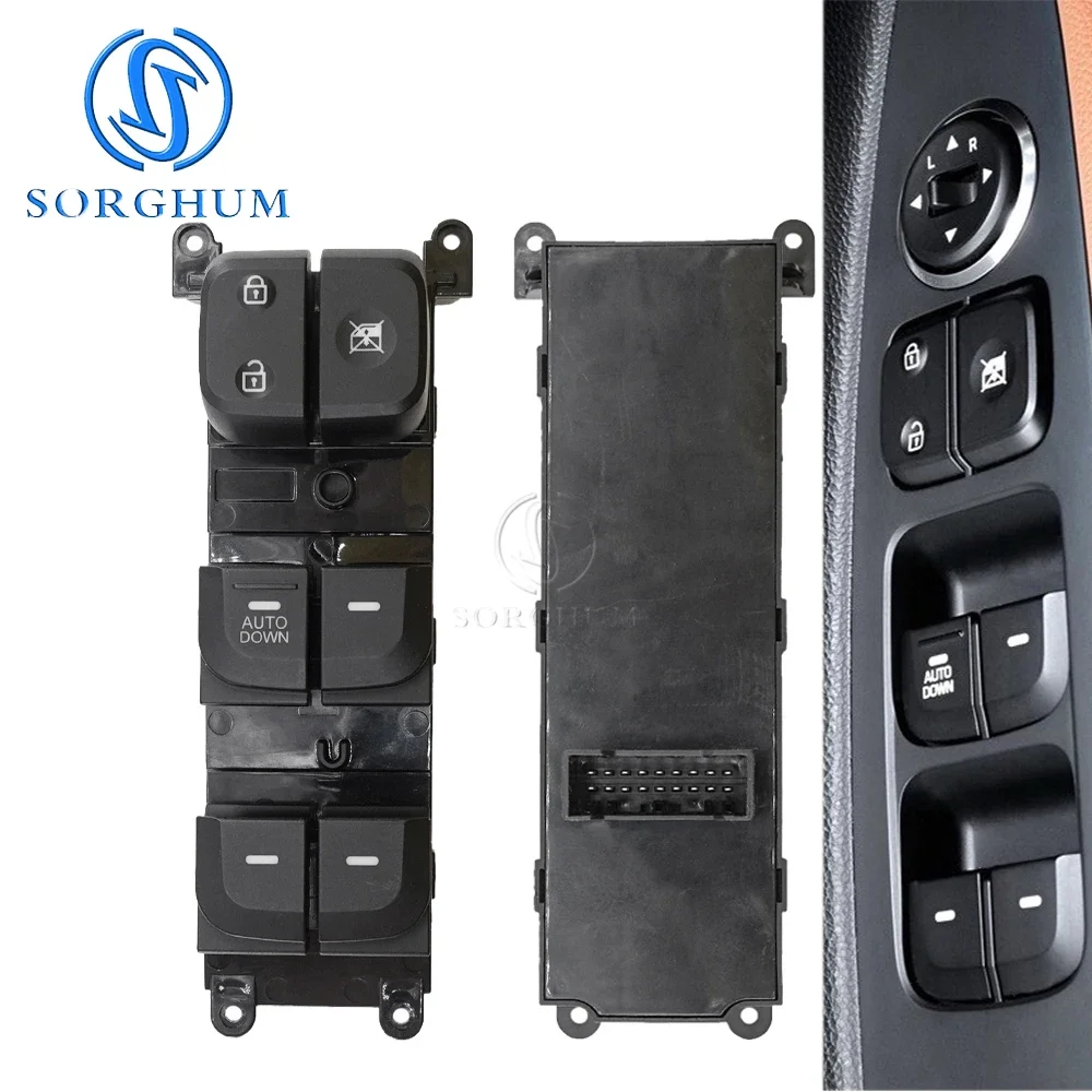 SORGHUM Electric Master Window Switch Button 93570-B4010 For Hyundai I10 Doctor 10 Places Ear 1.0 SX 2013 2014 2015 2016 2017
