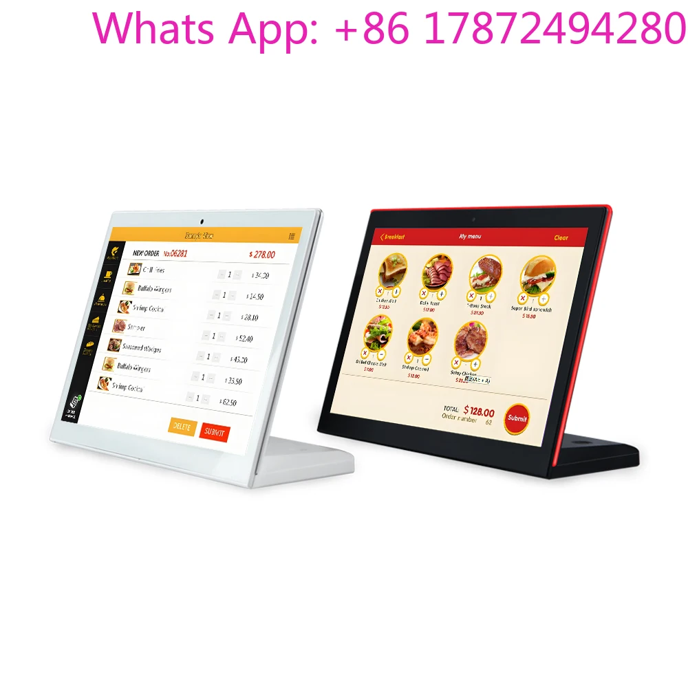 All-in-One Touchscreen Tabletop Digital Menu Board, Restaurant Food Ordering & Advertising Equipment