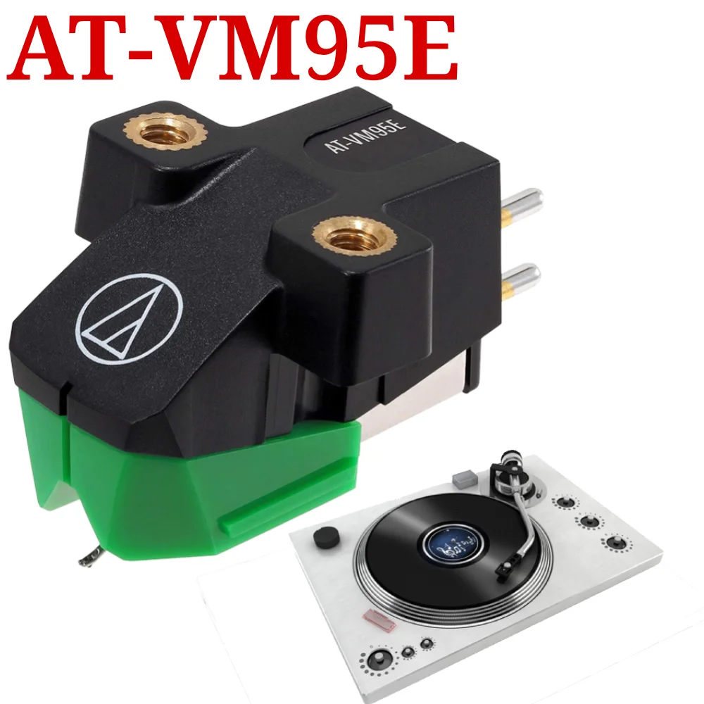 AT-VM95E Dual Moving Magnet Turntable Cartridge Double-moving Magnetic Vinyl Cartridge for LP Vinyl Record Player Turntable