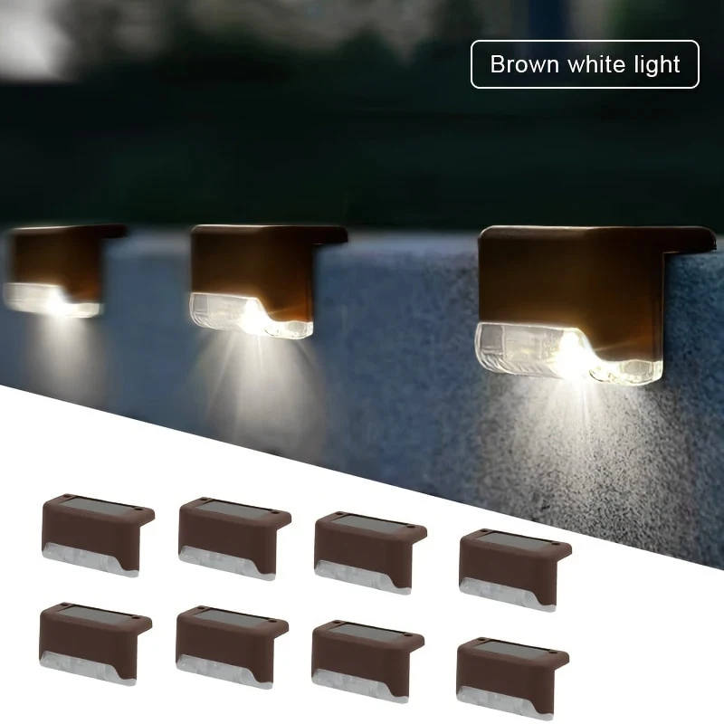 super-cheap Solar Step Wall Light Black 4
