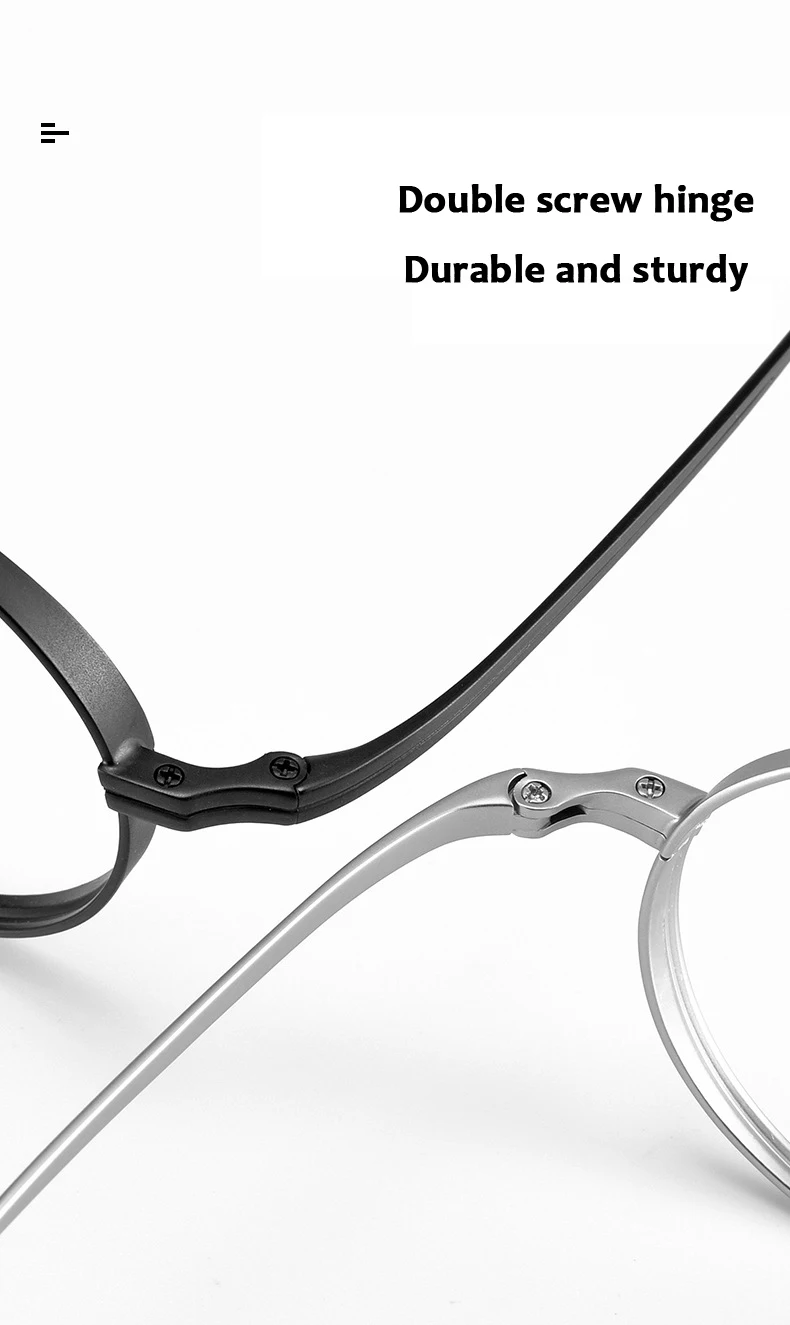 Japanischen Stil Handgemachte Retro Oval Runde Brille Rahmen Männer Reinem Titan Brillen Luxus Blau Licht Beständig Linsen Rahmen – Detail 3