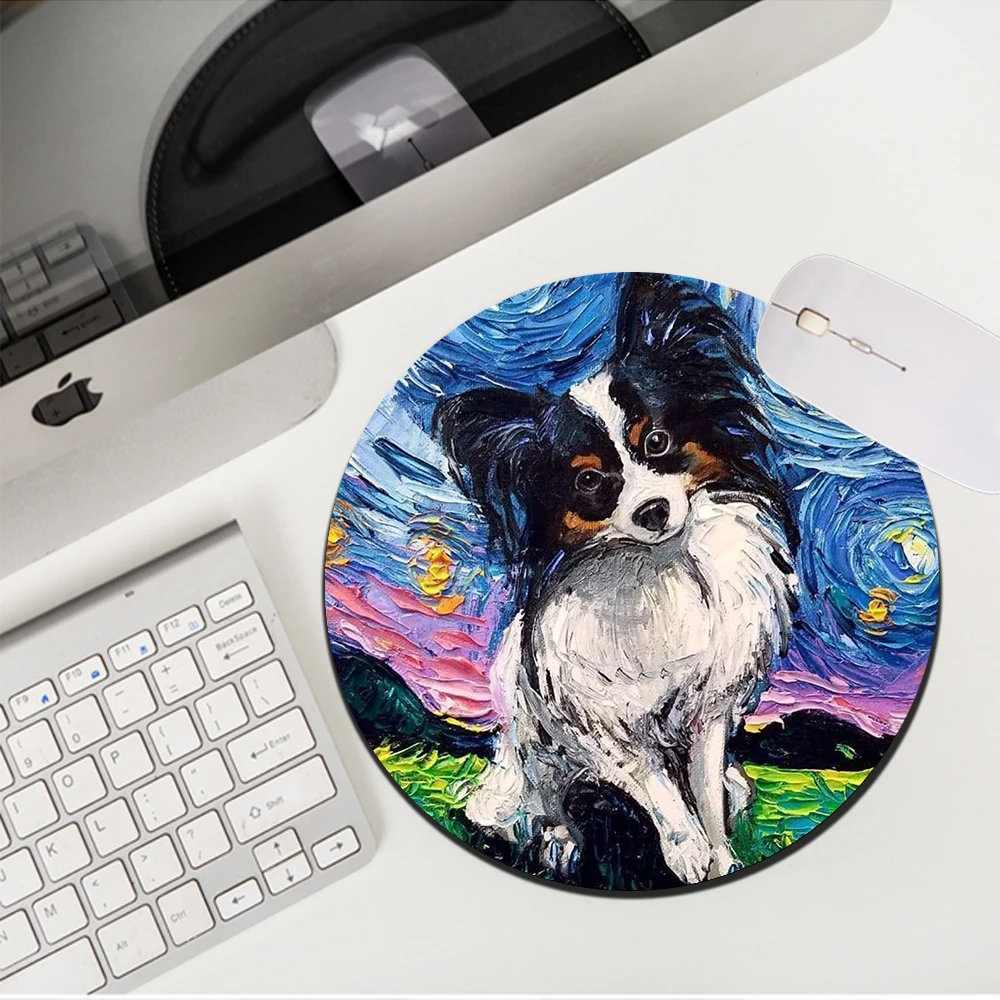 Anime Dog Mouse Pad Small Gaming Mousepad Mats Mat Starry Night Deskmat Pc Accessories Desk Protector Gamer Kawaii Keyboard Pads