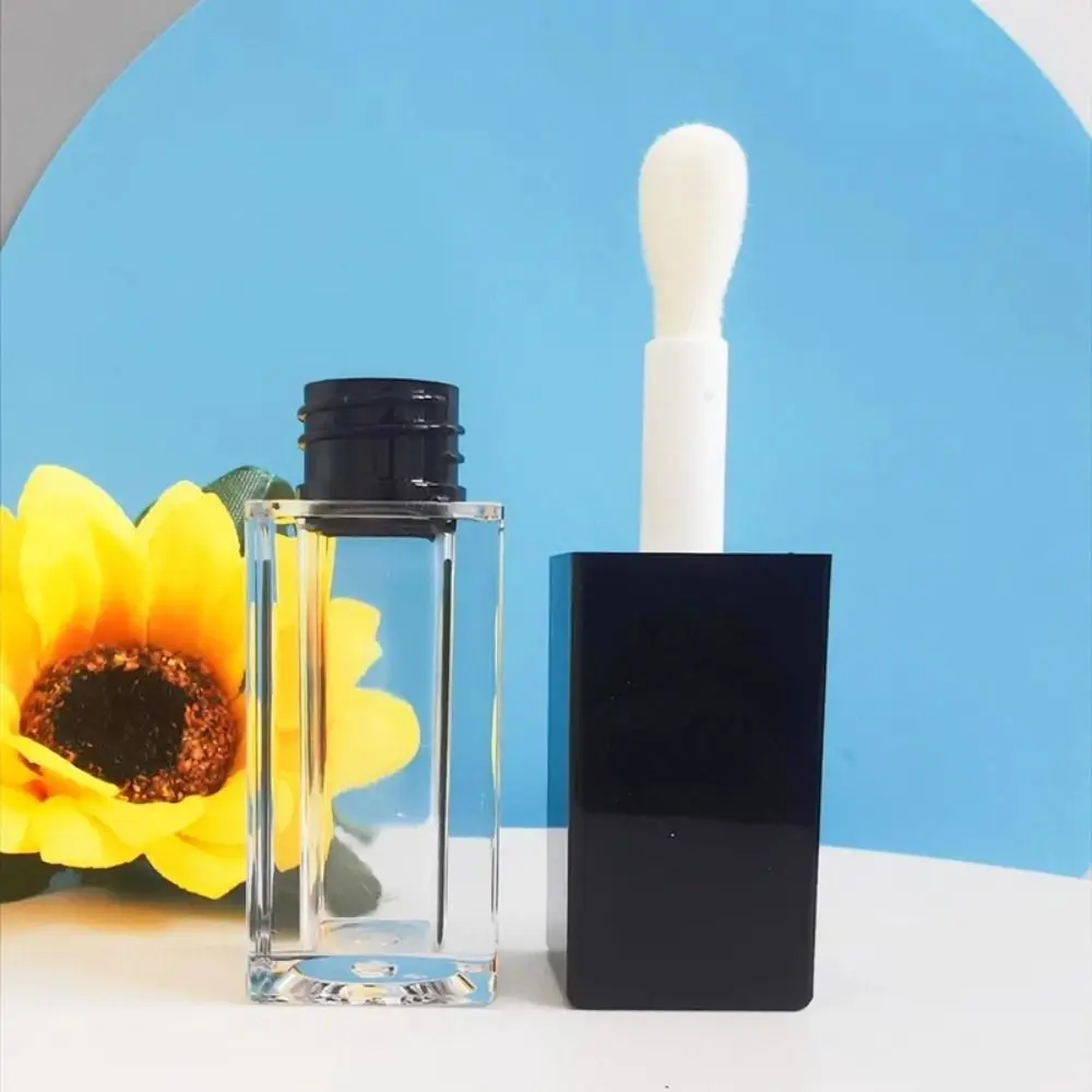 Tragbare Kunststoff Klar Lip Glasur Rohr Lip Balm Zubehör Make-Up Werkzeug Leere Lip Gloss Flasche 5 ml Lip Glasur Rohre