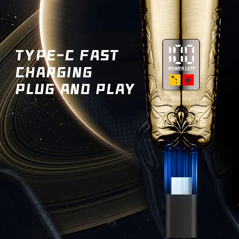 Kemei KM-2236 Tagliacapelli elettrico con base di ricarica Tagliacapelli wireless Trimmer professionale per depilazione da uomo