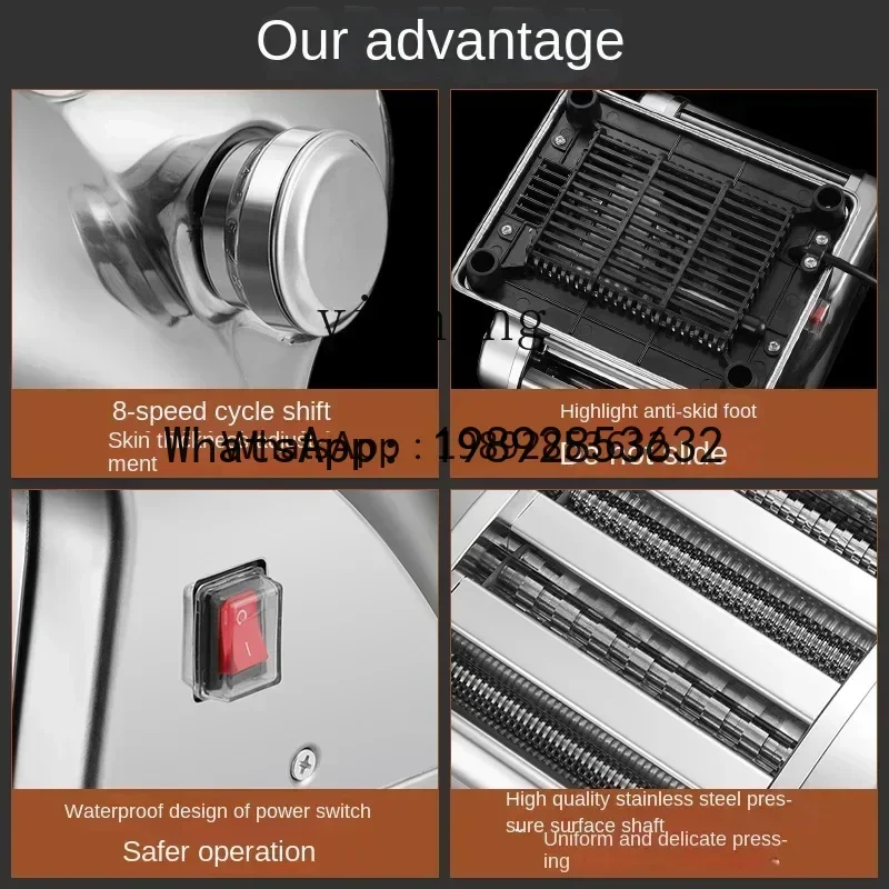 A1 automatic small household multi-functional stainless steel rolling kneading machine dumpling skin noodle machine