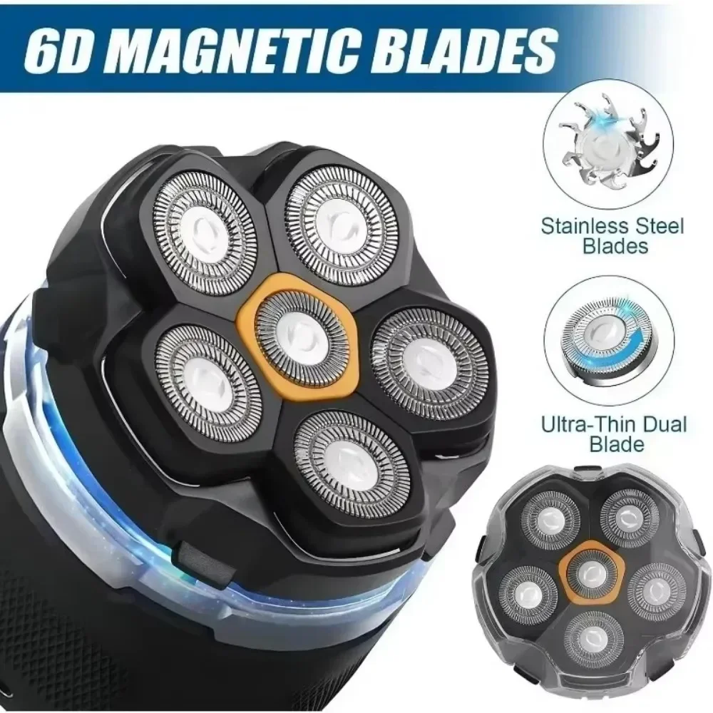 For Magnetic 6 Blade Head Shaver Replacement Heads for DOAO JoyKoi Solimpia Singphere AEXIRI Head Shaver 1pcs Quality 2026