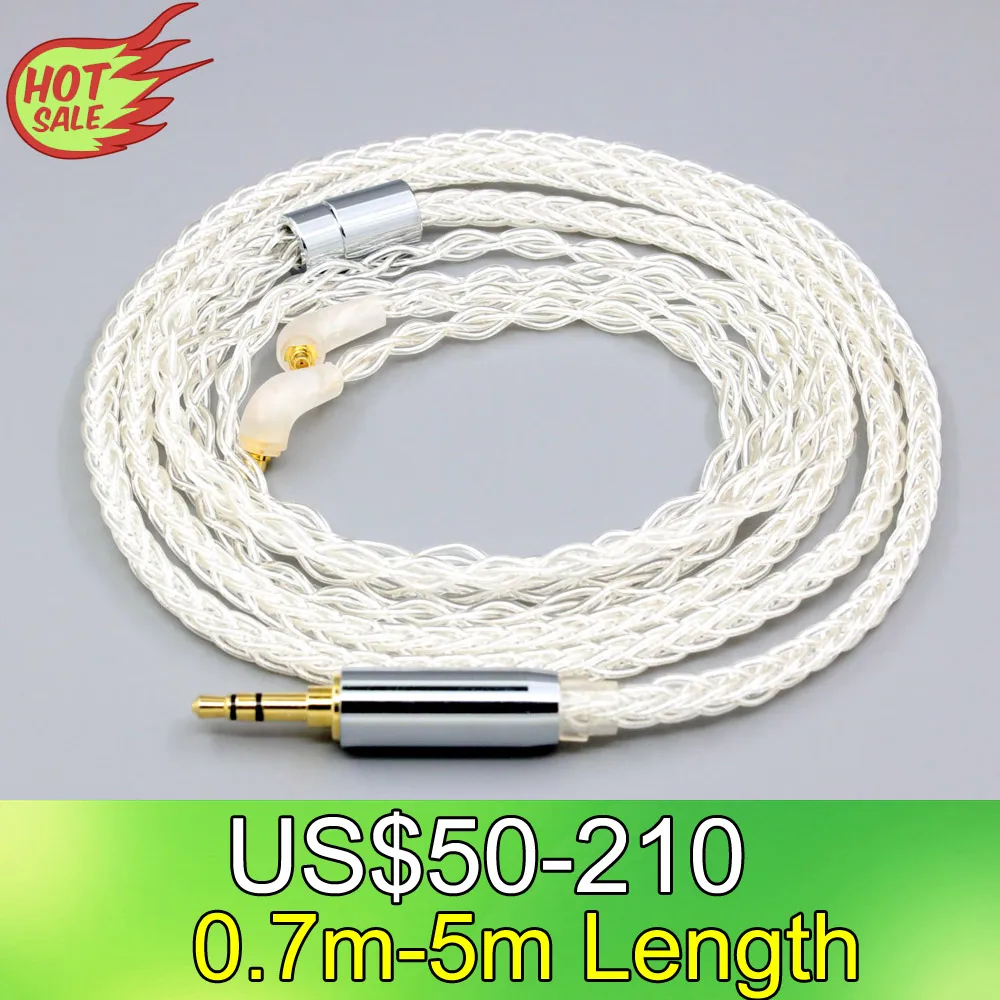 

LN008403 8 Core 99% 7n Pure Silver Palladium Earphone Cable For Etymotic ER4SR ER4XR ER3XR ER3SE ER2XR ER2SE