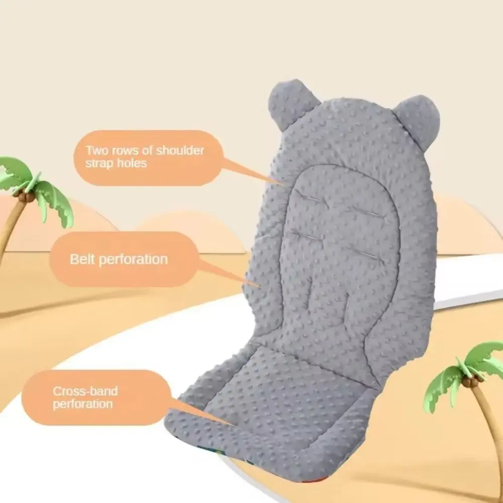 Breathable Cotton Baby Stroller Cushion Multi-function Washable Pushchair Car Mat Warm Double Sided Trolley Mattress All Seasons