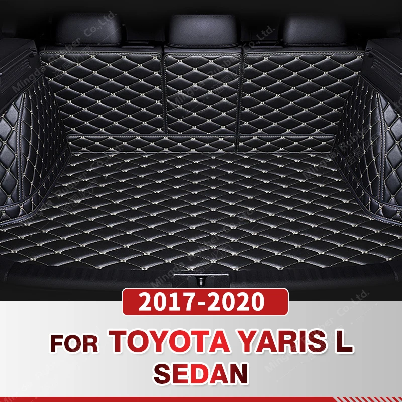 

Auto Full Coverage Trunk Mat For Toyota YARiS L 2017-2020 19 18 Car Boot Cover Pad Interior Protector Accessories