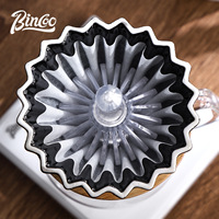 Bincoo Paper Filter Press Tool for Pour Over Coffee Heat Resistant Accessory Perfect Fit Cone Shape Filters