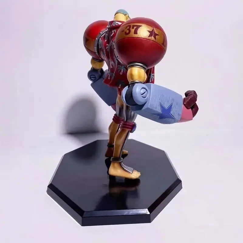 FRANKY une pièce transformant les gens chapeau de paille Double tête sculpture modèle figurines d'action Anime périphérique ornements décoration