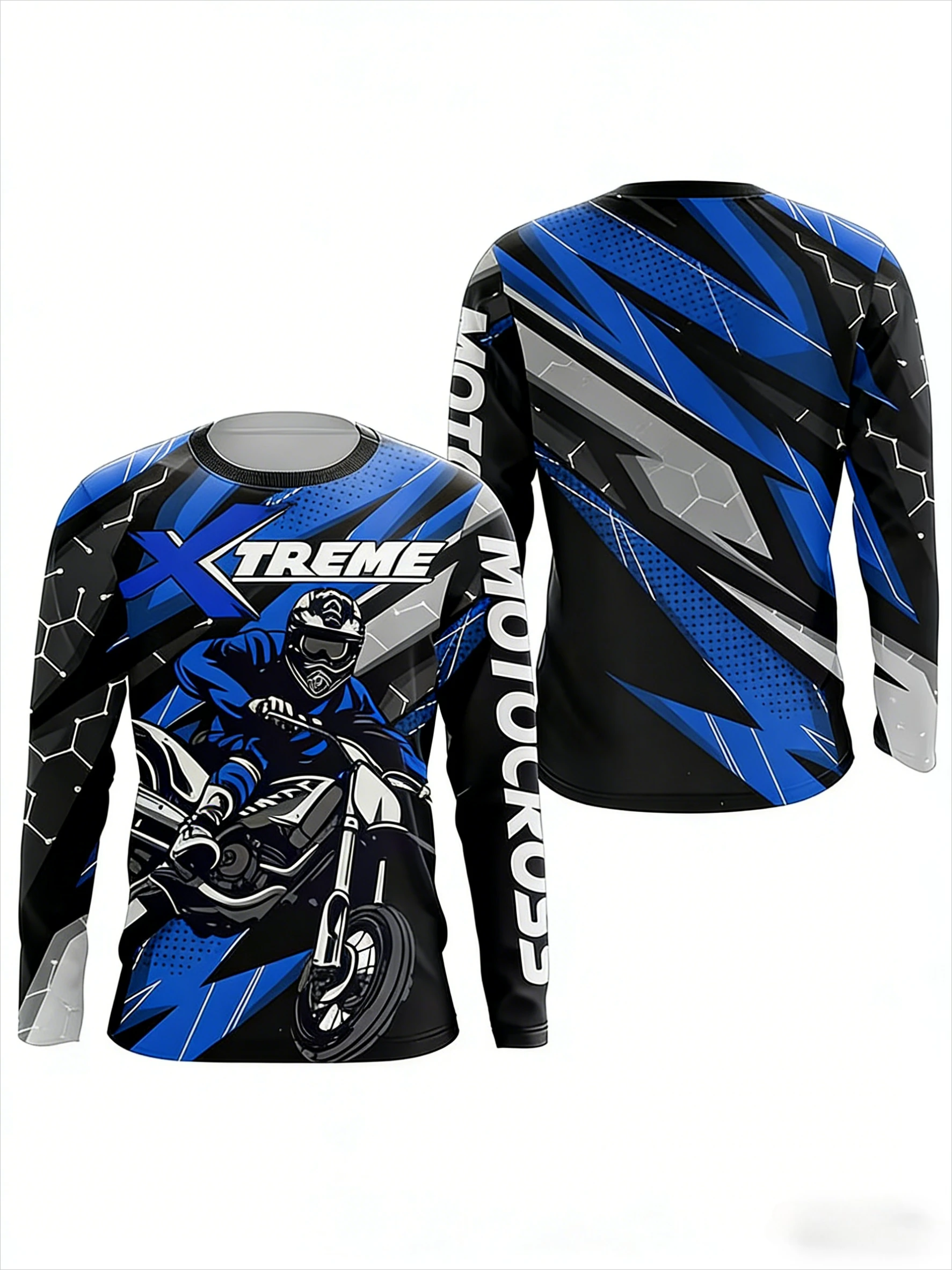 Best-selling All-Terrain Off-Road Motorcycle Racing Long-Sleeved Sports Motorcycle Shirt Breathable Quick-Drying Men's Shirt