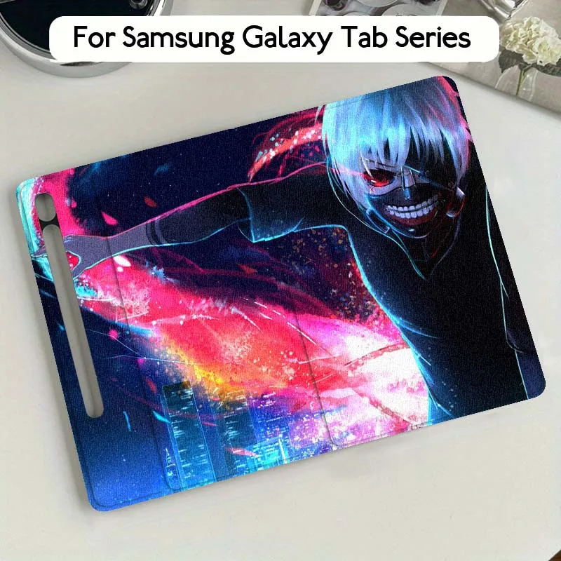طوكيو الغول الفن الهزلي شعبية لسامسونج غالاكسي تبويب S9 S10 S6 S7 S8 FE زائد لايت بوصة غطاء قابل للطي اللوحي