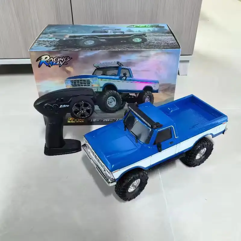 Hbtoys 1：16 Rc Car R1611 4X4 Off Road Rock Crawler With Led Roof Light Alloy Drive Shaft 2 4G Remote Control Vehicle For Adults