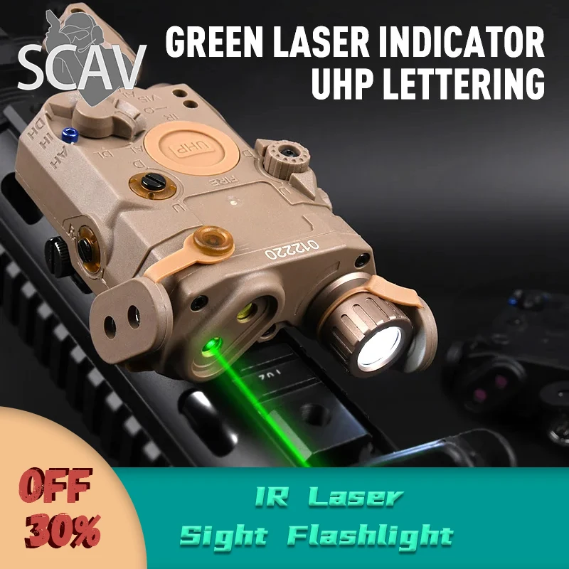 

WADSN Airsoft Tactical LA-5C PEQ15 UHP Green IR Laser Sight Flashlight LED LA5 PEQ Hunting Rifle Weapon LIght For 20mm Rail