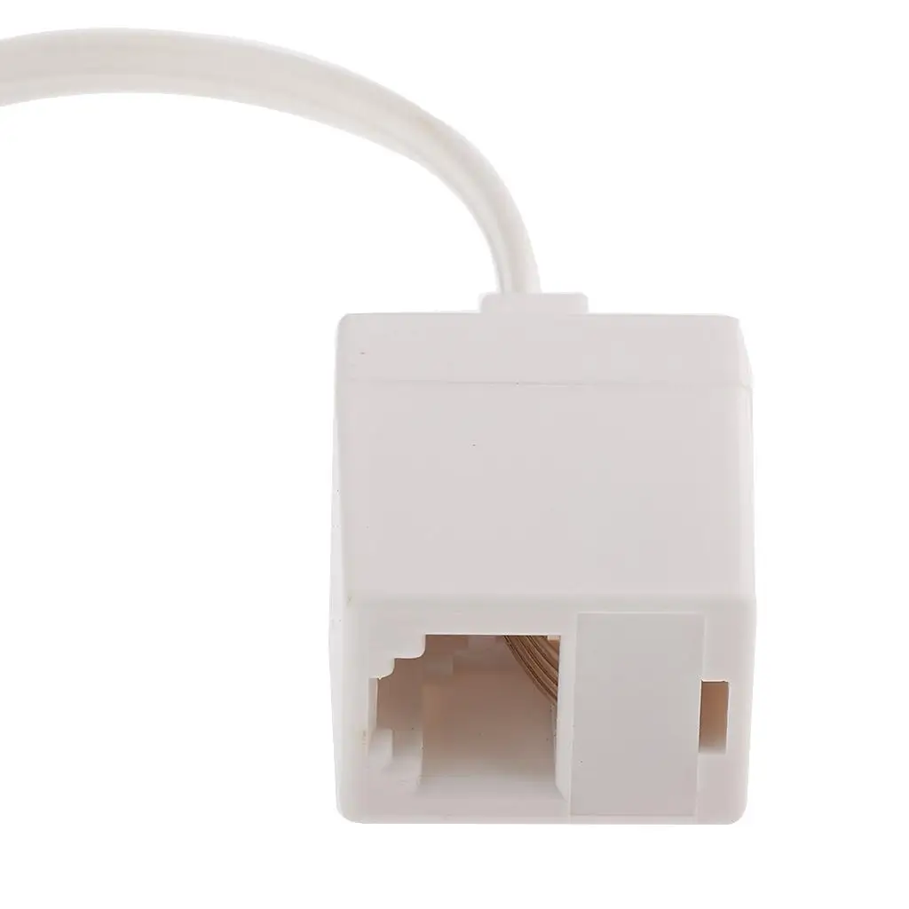 Telephone Extension Cord 245mm Pure Copper PVC Cover RJ11 Connector for Standard Home Phones