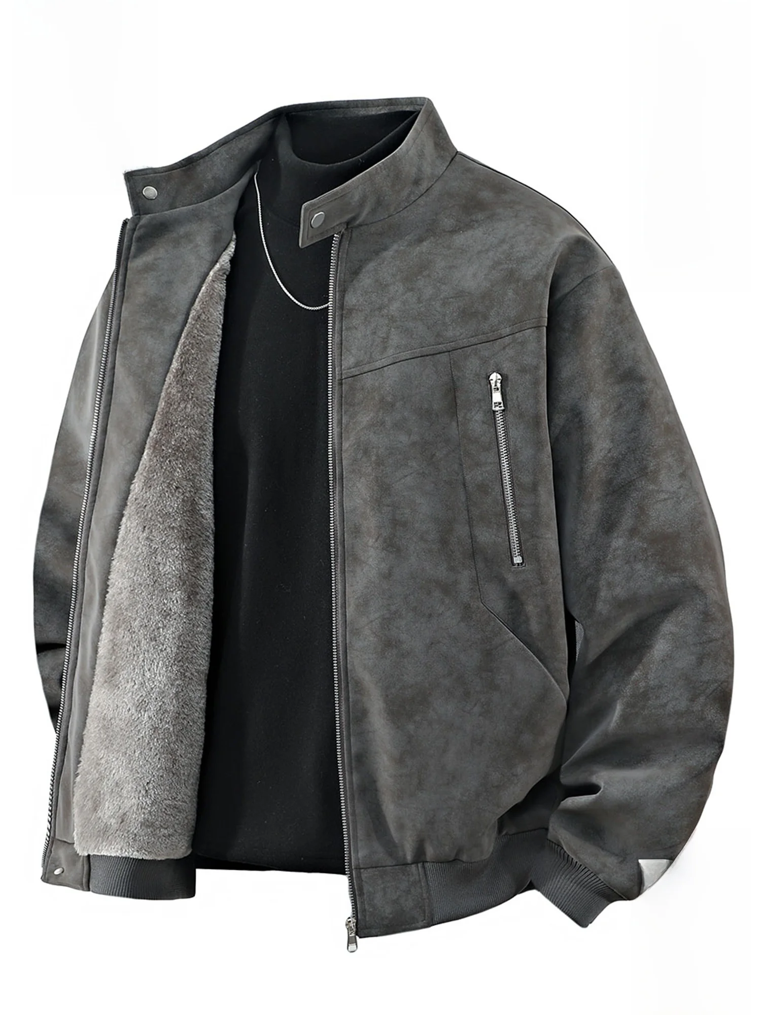 

Куртка Paul Frank с утепленной флисовой подкладкой, ветрозащитная, мужская рабочая одежда, повседневная, на молнии, с длинными рукавами, молодежная модная модель