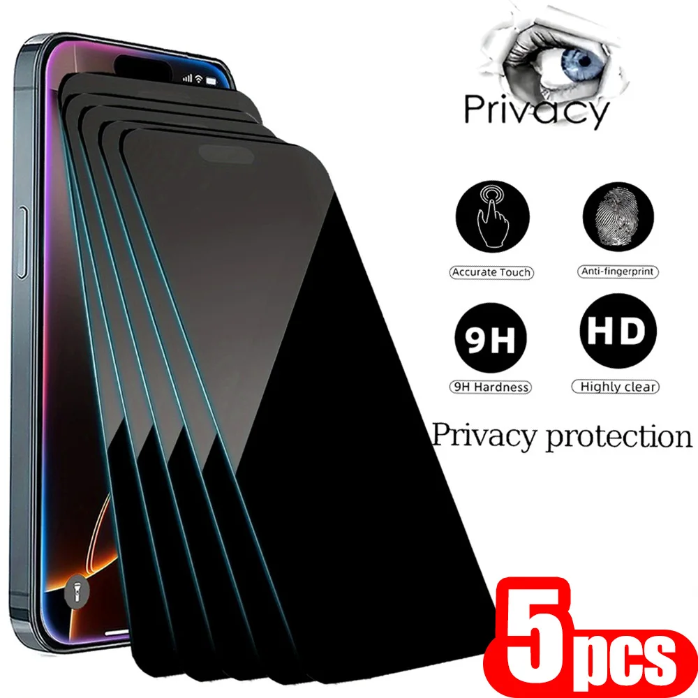 5Pcs Privacy Screen Protector For Samsung A36 5G A35 A34 A33 A32 A31 A30S A26 A25 A24 A22 A21S A20 A42 Temeperd Glass Film