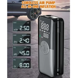 Tire Inflator Portable Air Compressor 12V 150PSI High power inflation pump Cordless Car Motorcycle Bicycle Tire Inflator Pump