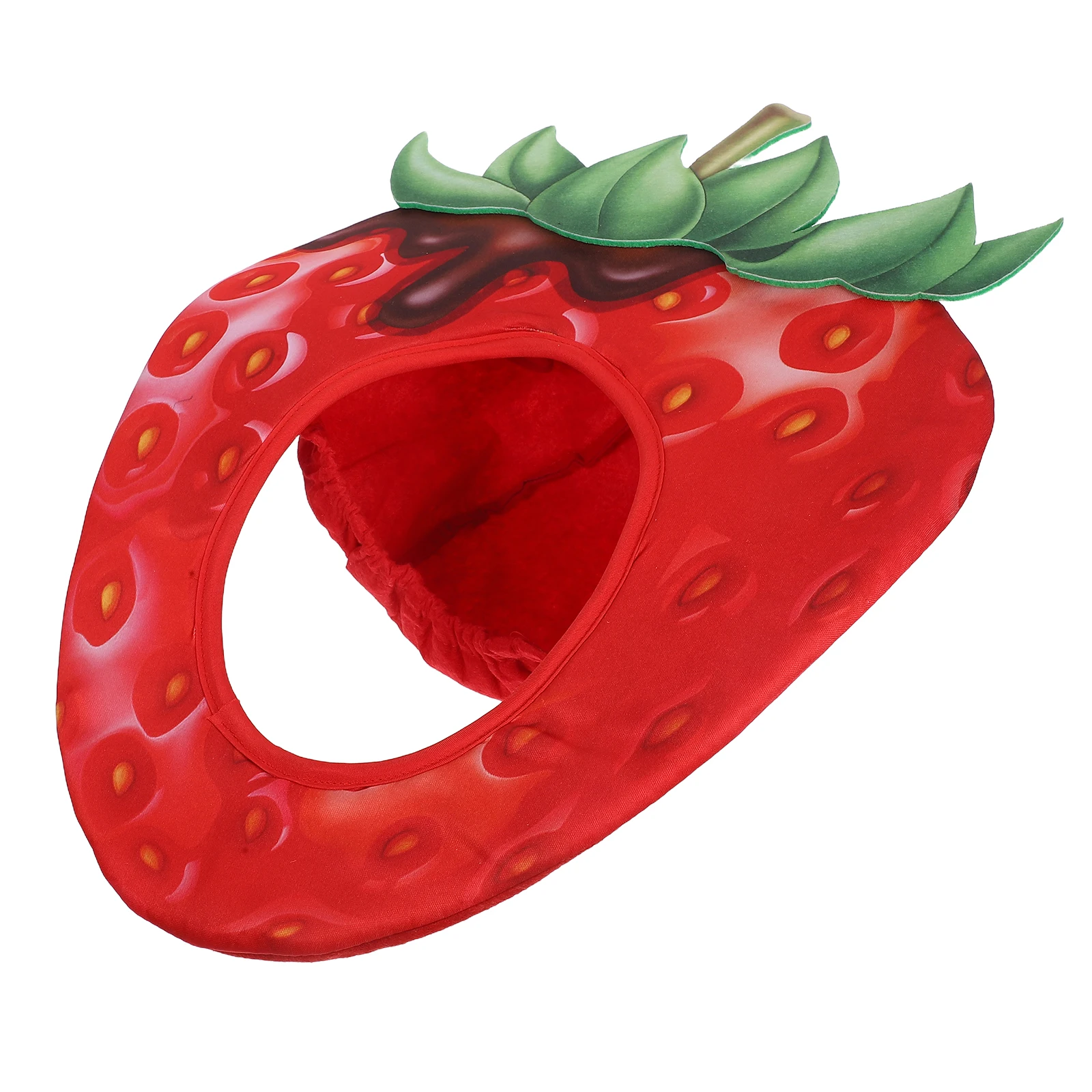 

Cartoon Fruit Pullover Hat Miss Strawberries Non-woven Fabric Strawberry Costume Accessories