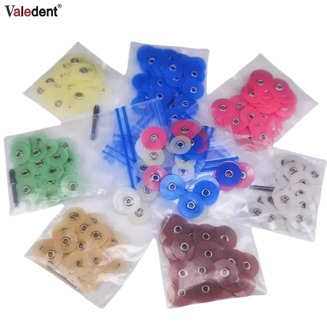 200Pcs/Bag Dental Finishing Polishing Discs Composites Ceramics Glass Ionomer Restorations Autoclavable Dental Material 12mm