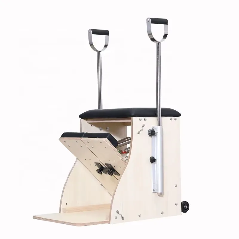 

YTYIN High Quality Wood Yoga Equipment Balance Training Spring Yoga Pilates Combo Pilates Reformer Chair