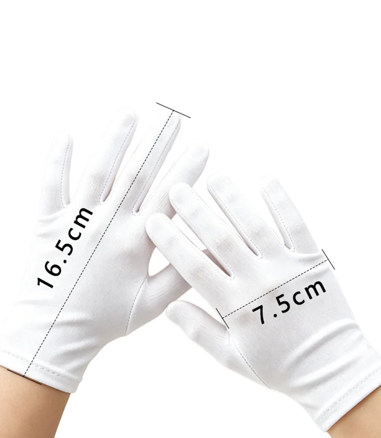 Thin Children's Gloves for Etiquette, Stretchy Performance Gloves for Dance, Sports, Kindergarten, Girls and Boys