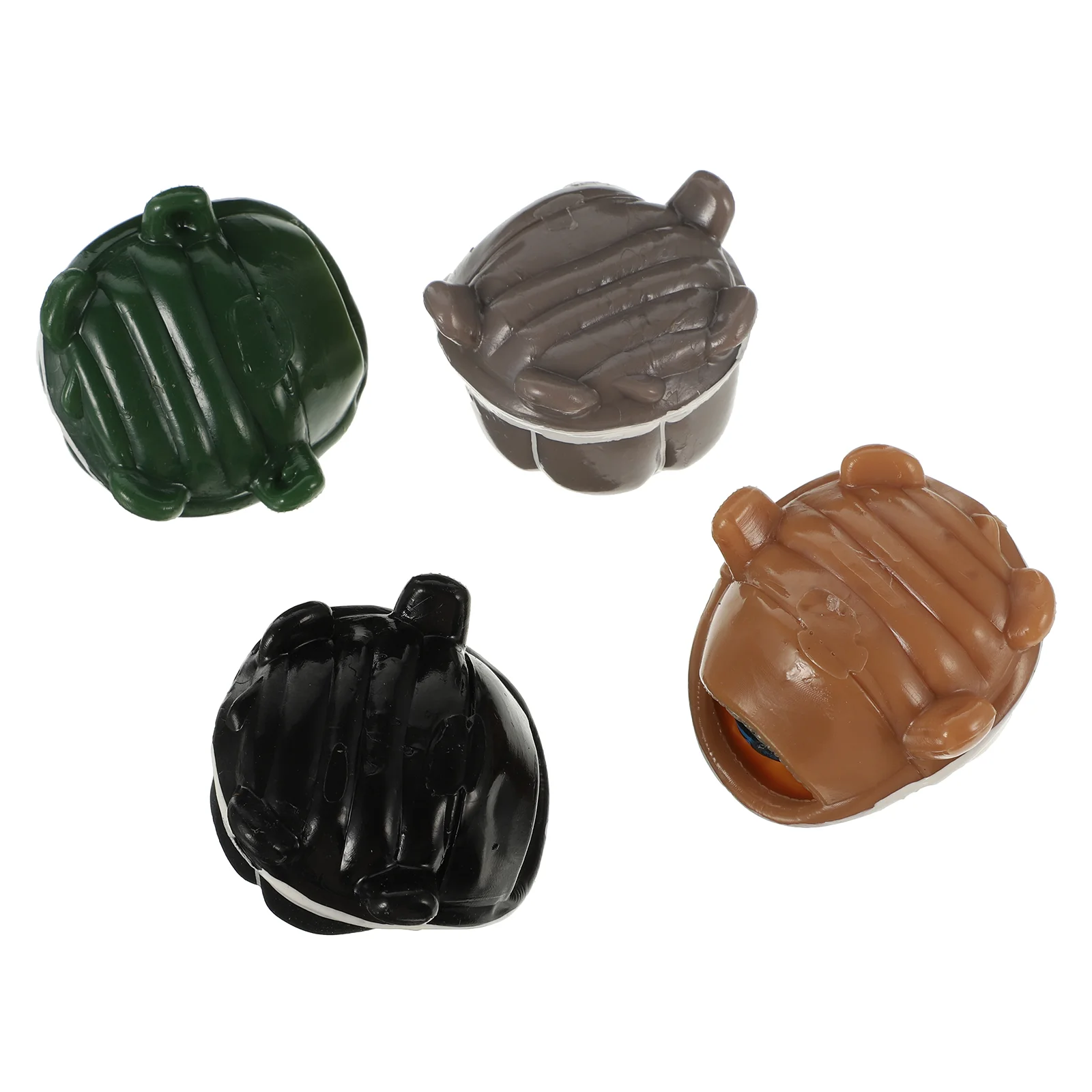 4 Pcs Cute Stress Ball Squeeze Turtle Toy Vent Toys Party Tricky Plaything Sticky Plastic Student