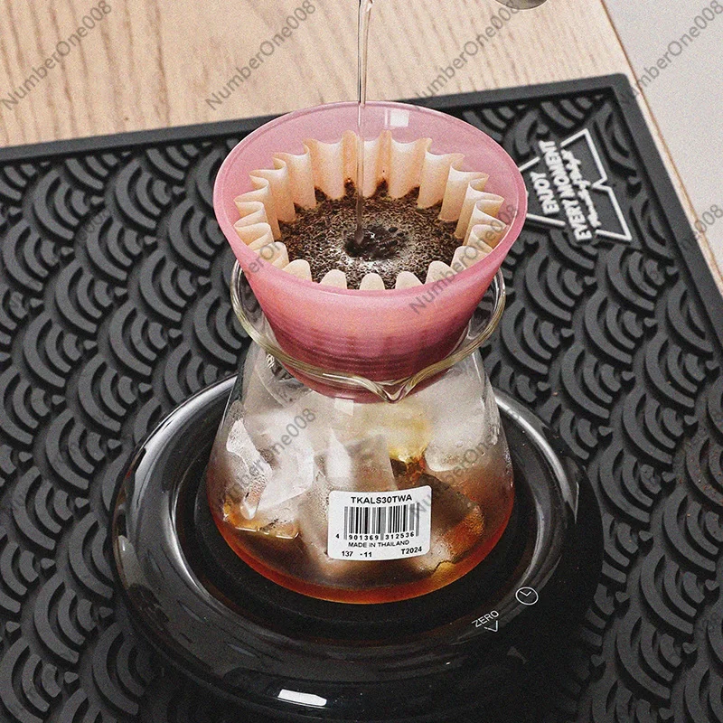 Flat Bottom Pour Over Coffee Dripper 40° Angle PP Material Slow Brewing Reusable Coffee Filter