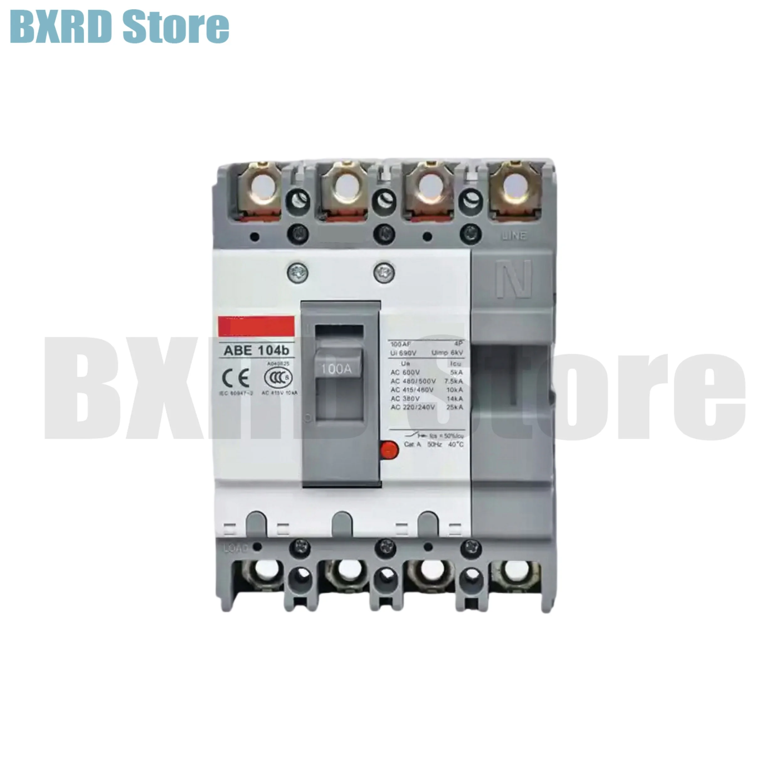 New Original ABE104b Three phase molded case circuit breaker ABE104b 100A 4P air switch