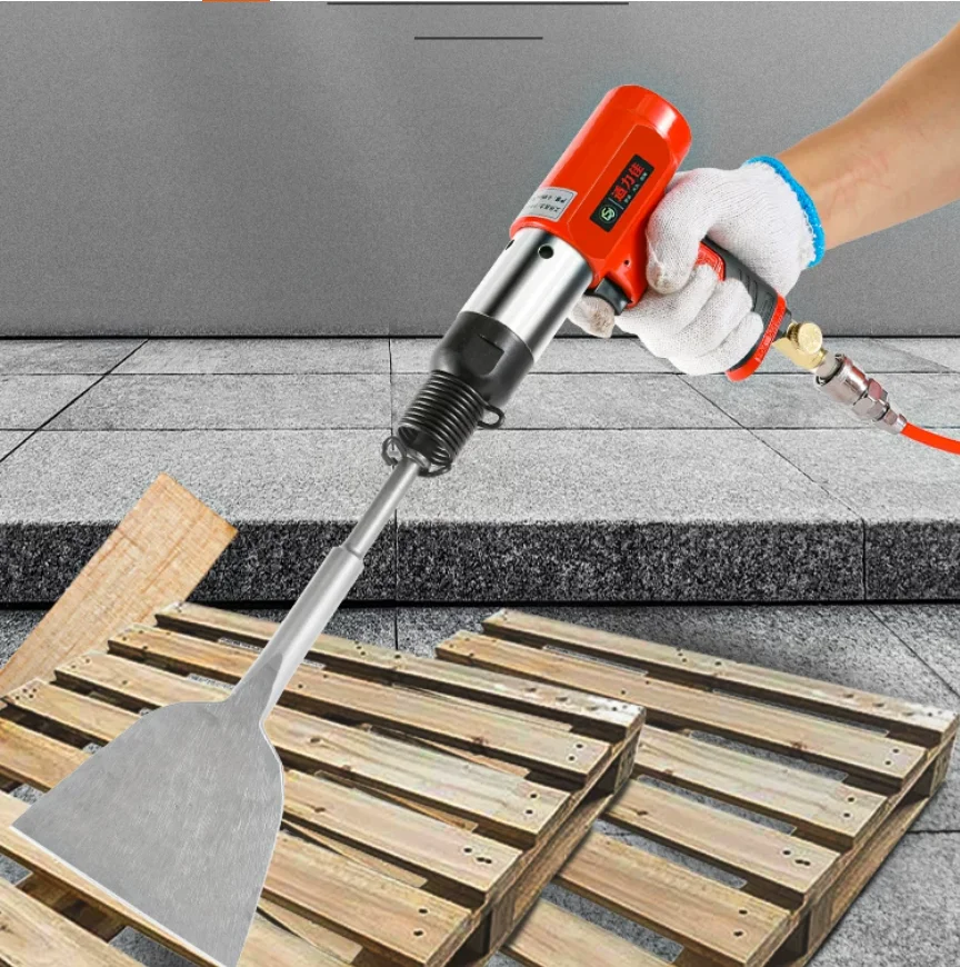 Industrial Grade Pneumatic Shovel Impact Handheld Air Hammer Wooden Card Boad Remover Powerful Vibratory Knockout Chisels