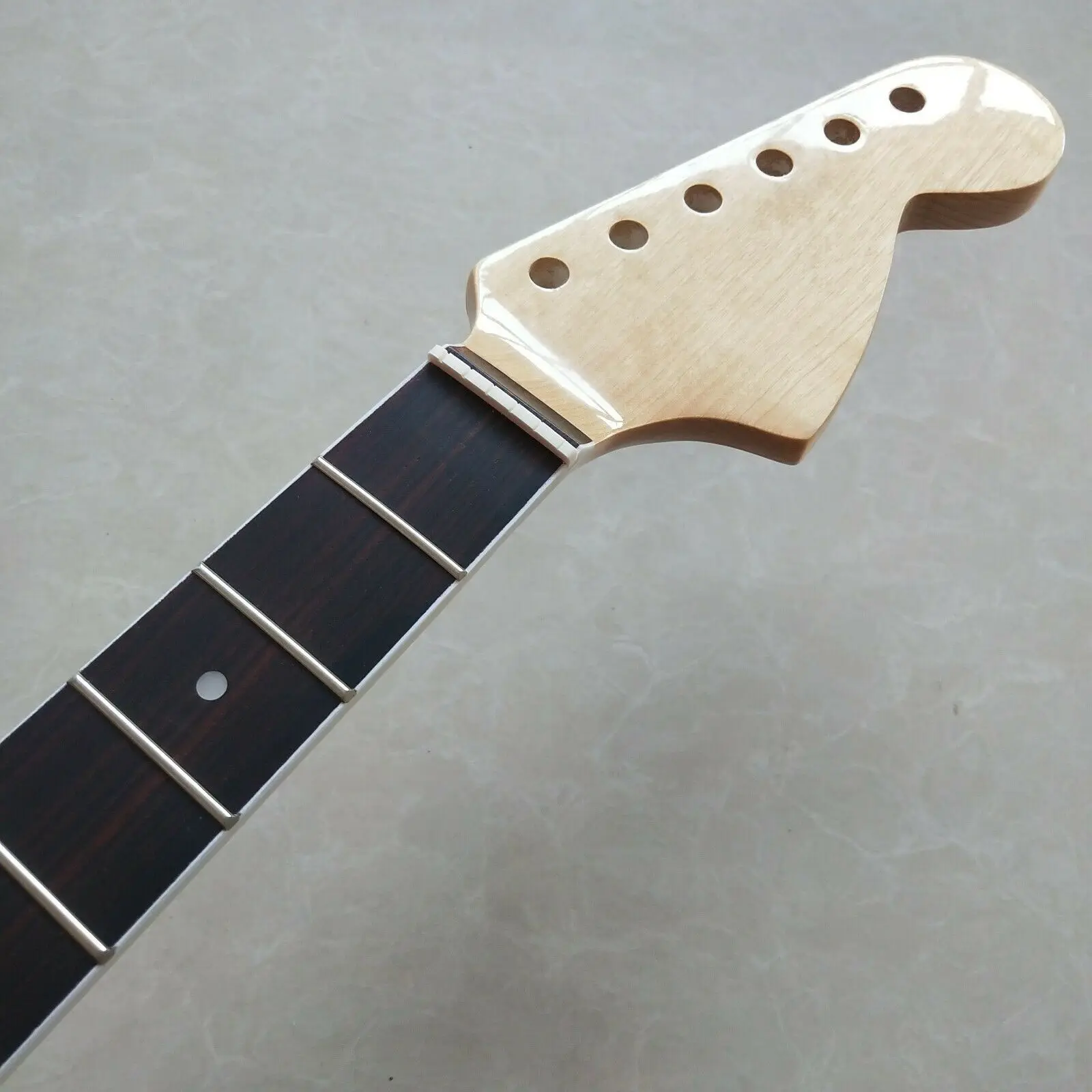 DIY Big head Guitar Neck Parts 21 fret 25.5inch Maple Rosewood Fretboard Inlay